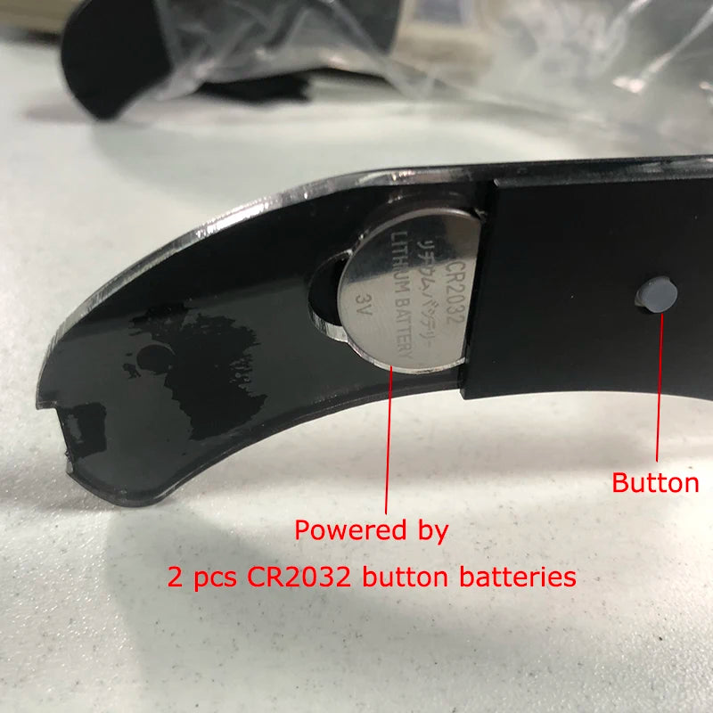 Acrylic LED Luminous Glasses Glow Party Glasses Neon Light Up Visor Eyeglasses DJ Bar Party Eyewear For Halloween Christmas