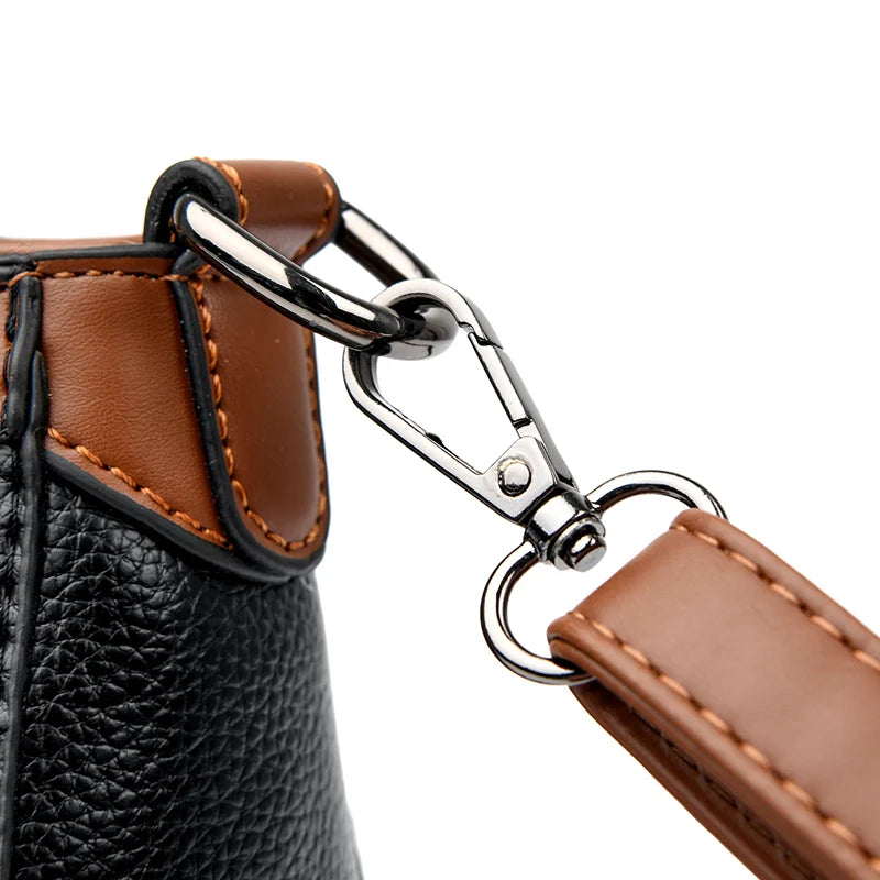 Luxury Designer Women's One Shoulder Crossbody Bag 2023 New 2 Straps Women's Handbag Wallet High Quality Leather Shoulder Bag