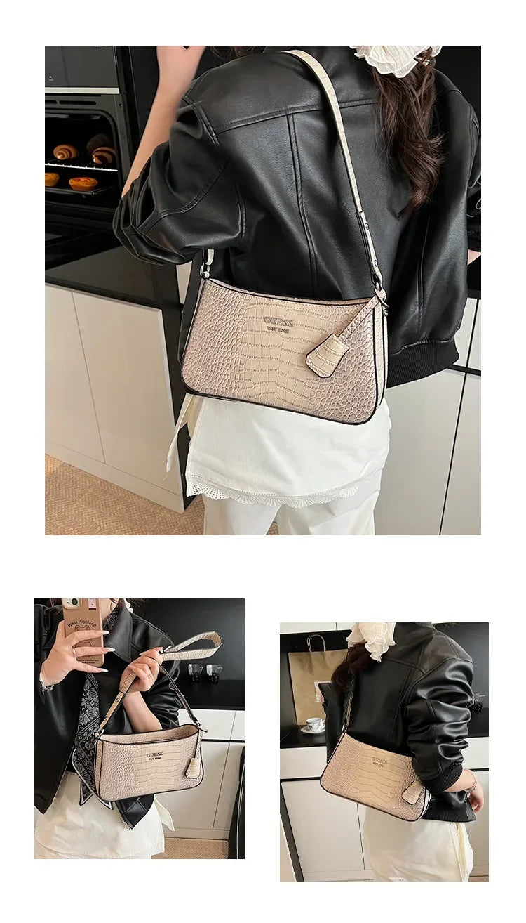 Luxury-Look 2025 Underarm Bag, Detachable Strap, Large Capacity Shoulder/Handheld, Fashionable