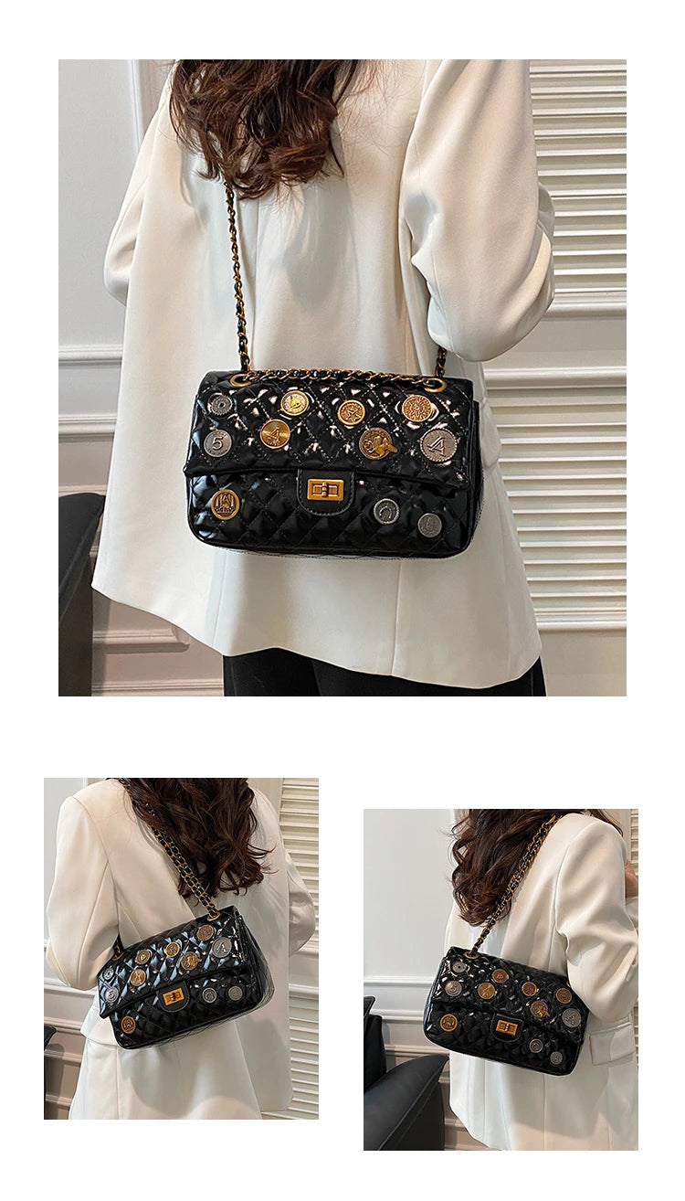 Luxury Hand Bags Shoulder Bag for Women Premium Leather Elegant Look with Inner Organization and Durability