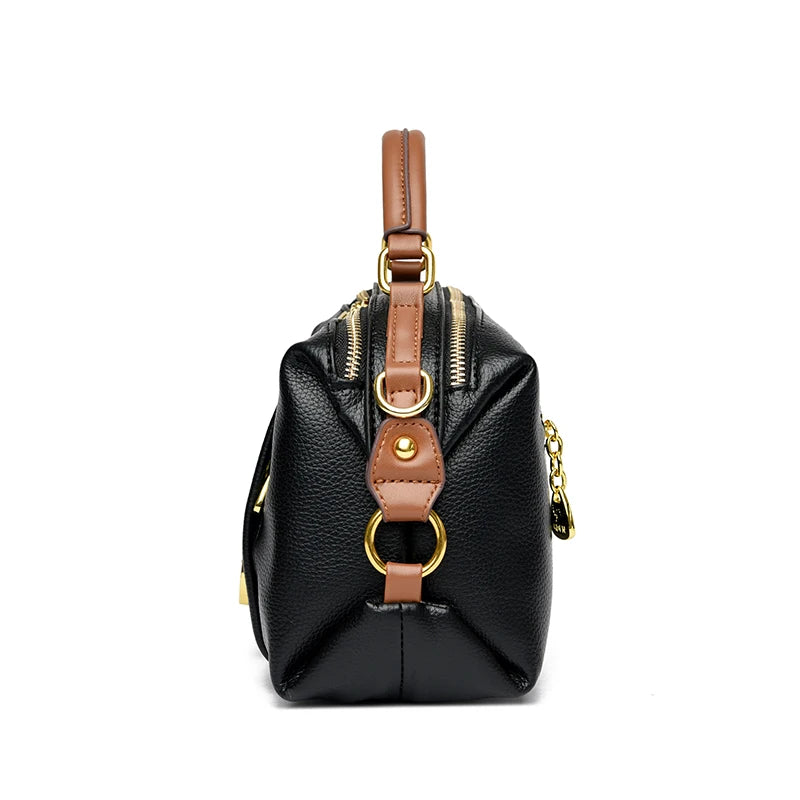 Luxury Designer Leather Shoulder Crossbody Bags for Women 2025 High Quality Ladies Fashion Handbags Female Messenger Sac A Main