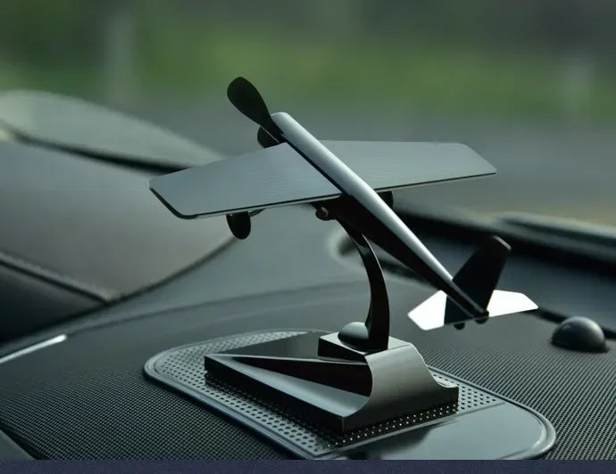 Eco Friendly Solar Aircraft Model Decoration Charming Plane Ornament for Car Enthusiasts and Home Accents