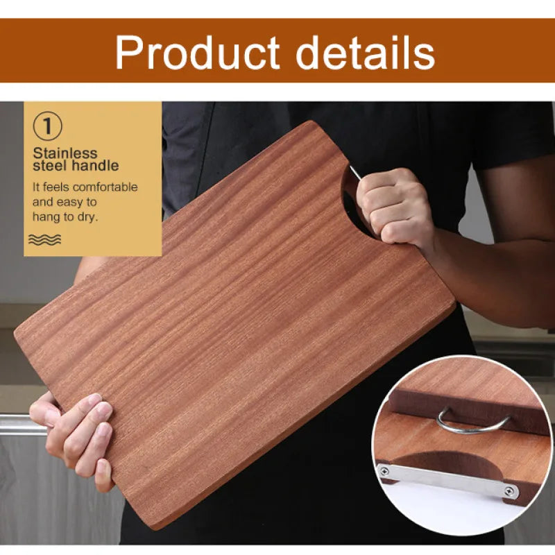 Ebony Household Chopping Board Antibacterial And Mildew-Proof Household Solid Wood Chopping Board Kitchen Special Double-Sided