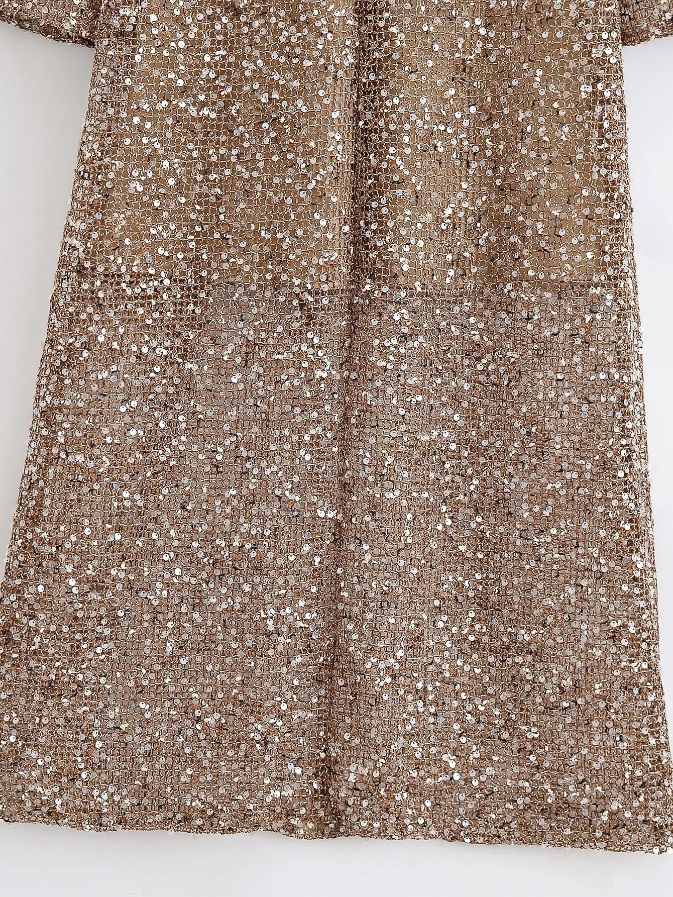 Women's clothing 2025 new European and American fashion simple pearl piece decoration celebrity style midi dress