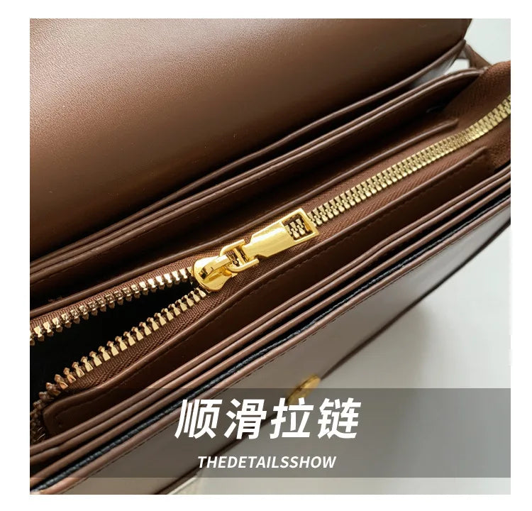 Luxury Square Bag for Women - French Stylish Top Handle Shoulder Purse, Elegant Minimalist Crossbody Handbag