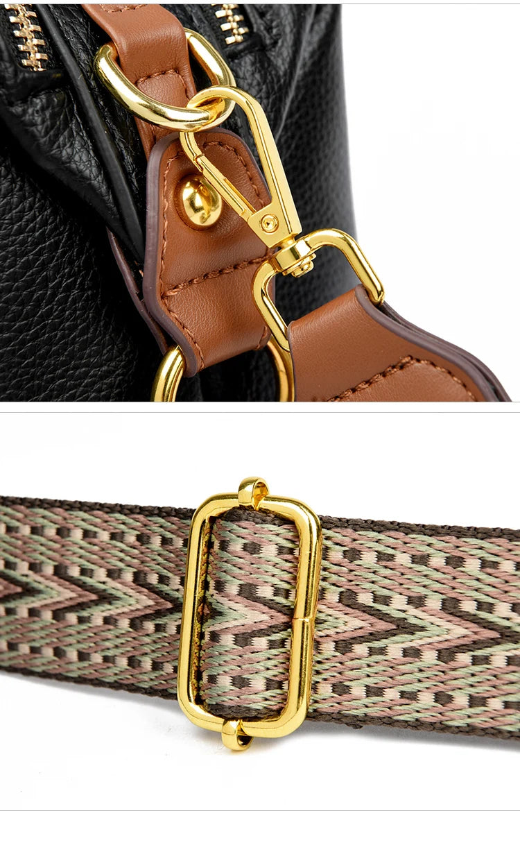 Luxury Designer Leather Shoulder Crossbody Bags for Women 2025 High Quality Ladies Fashion Handbags Female Messenger Sac A Main