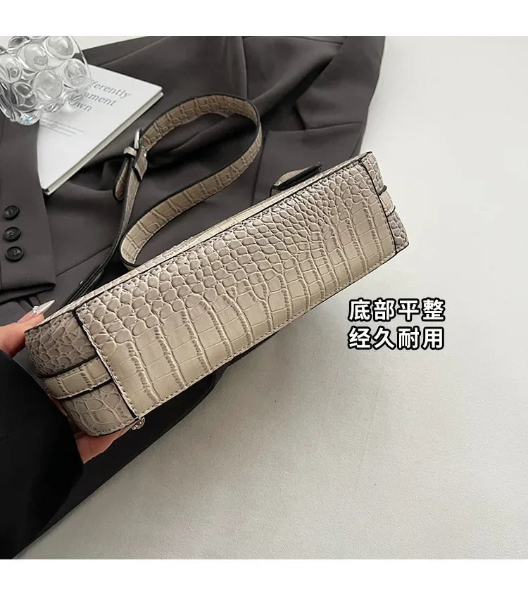 Luxury-Look 2025 Underarm Bag, Detachable Strap, Large Capacity Shoulder/Handheld, Fashionable