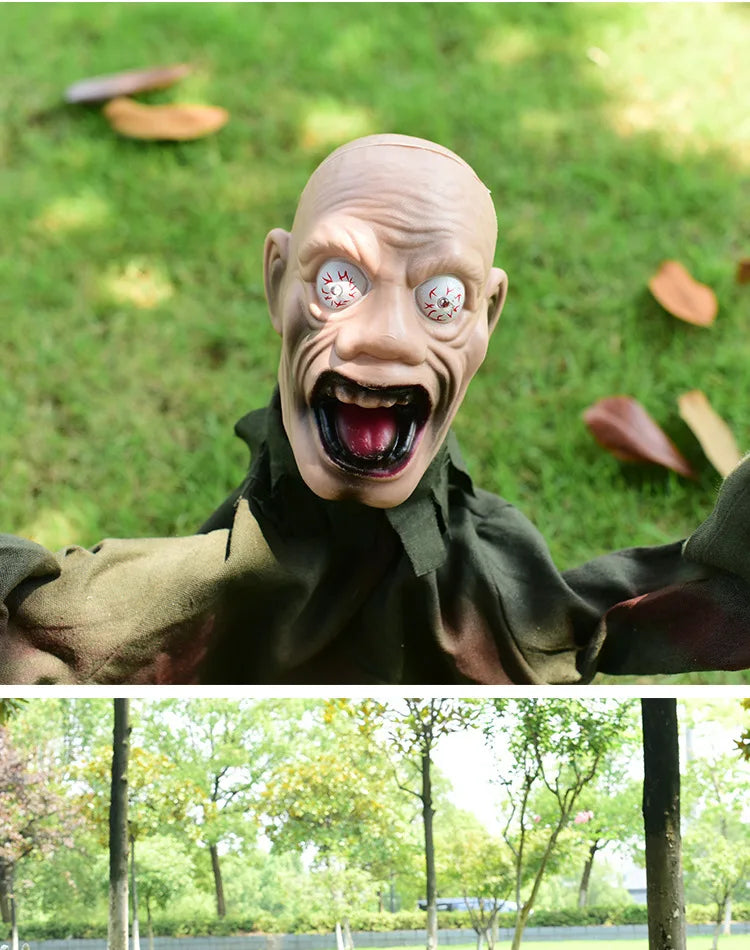 Halloween Horror Decoration Swing Ghost Amazon's New Best-selling Voice-controlled Decoration Scary Prop