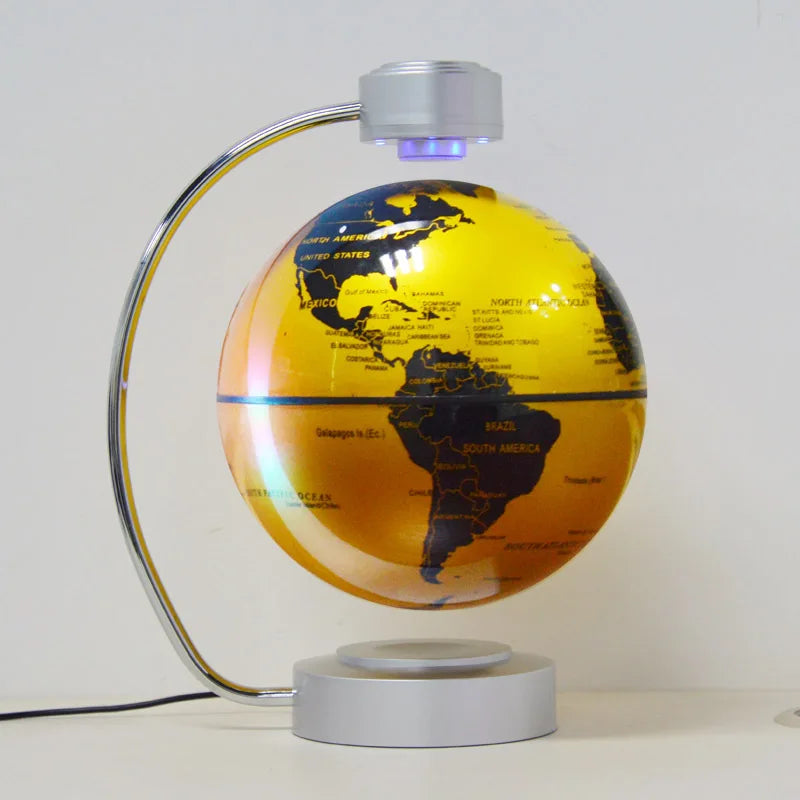 High-tech 8 Inch Magnetic Levitation Globe With LED Light Electronic Floating Globe for Child Home Bedroom decor Christmas gifts