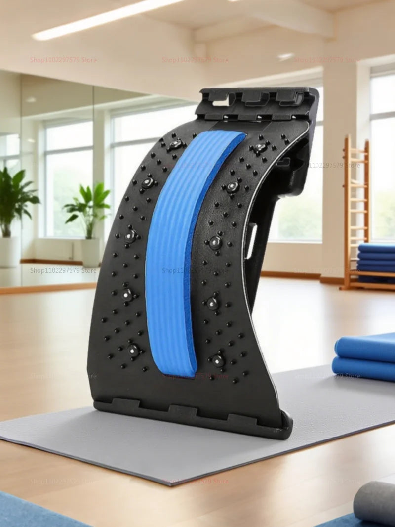 Lumbar Back Stretcher Multi-Level Adjustable Massager Waist Neck Fitness Lumbar Cervical Spine Cervical Spine Support Massager