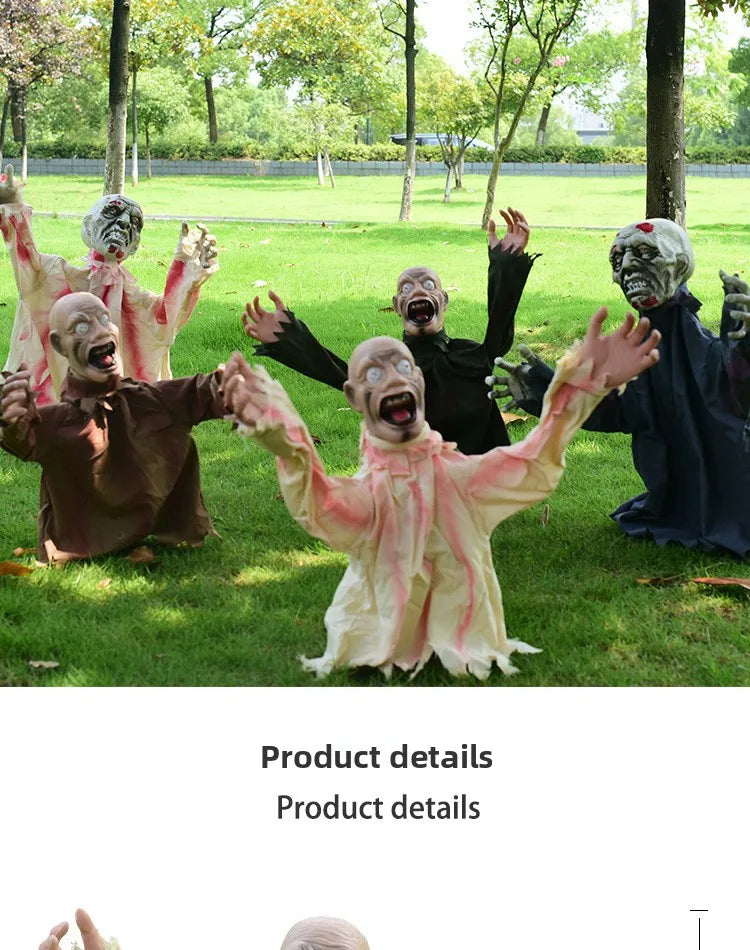 Halloween Horror Decoration Swing Ghost Amazon's New Best-selling Voice-controlled Decoration Scary Prop