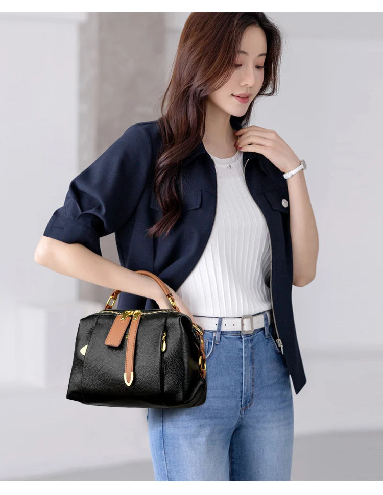 Luxury Designer Leather Shoulder Crossbody Bags for Women 2025 High Quality Ladies Fashion Handbags Female Messenger Sac A Main