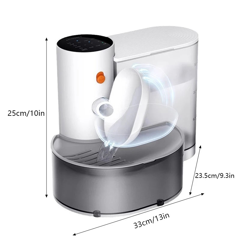 The New Smart Tipping Pet Water Dispenser Is A Rechargeable Automatic Water Dispenser Suitable For Both Cats And Dogs