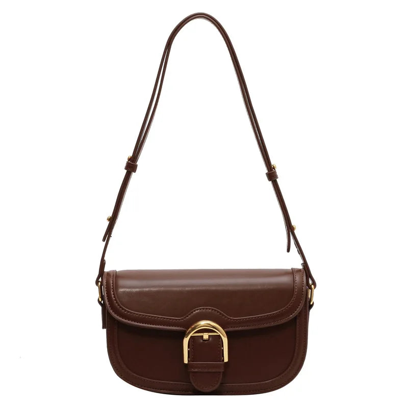 Luxury Square Bag for Women - French Stylish Top Handle Shoulder Purse, Elegant Minimalist Crossbody Handbag