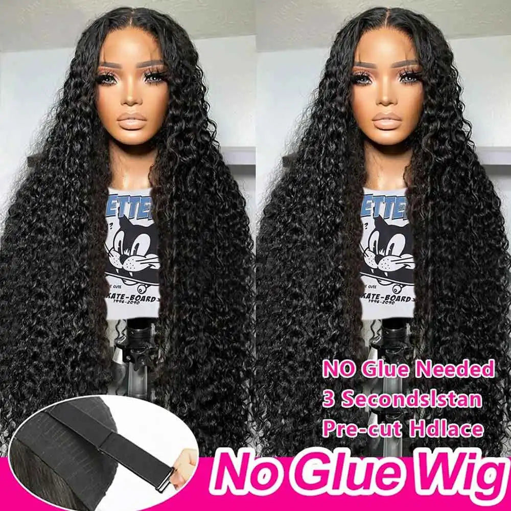 180 Density Glueless Wig Ready To Wear 13X6 Straight Frontal Wig Pre Plucked 4x4 Closure Wig 360 Hd Lace Front Human Hair Wig
