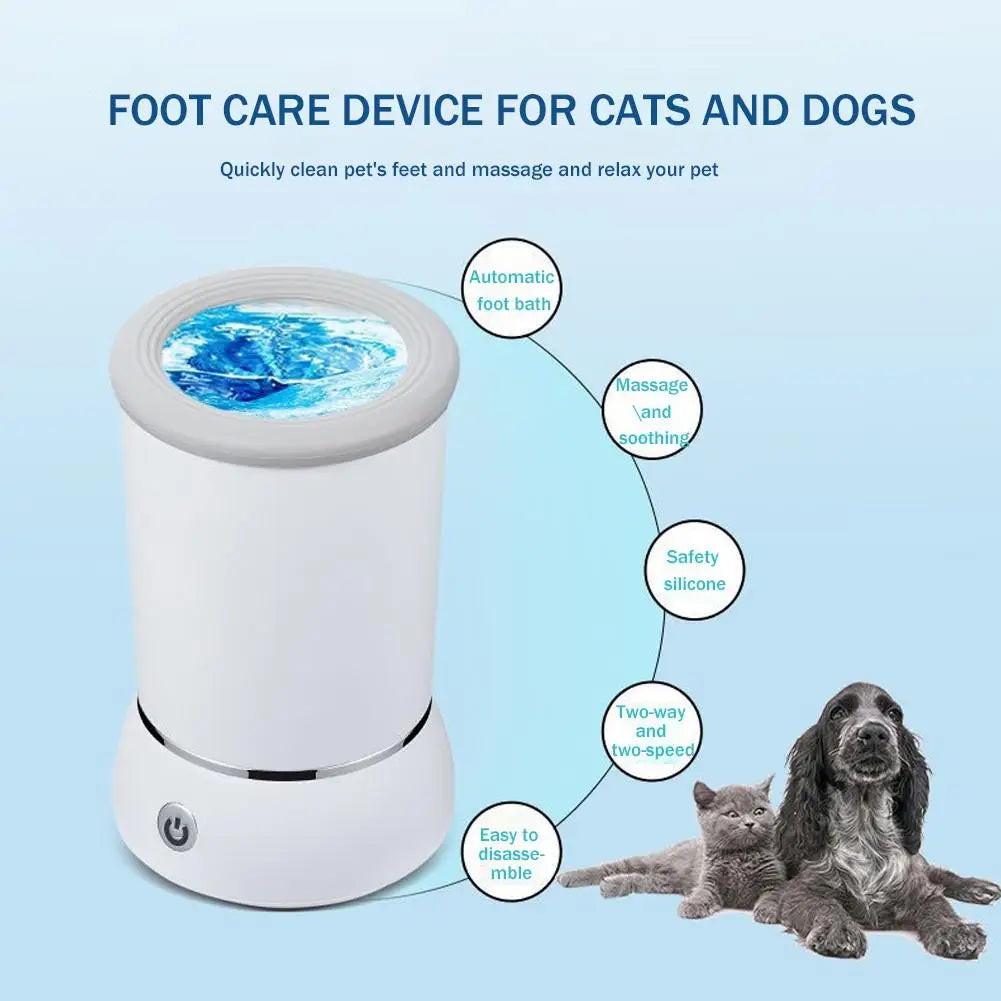 Pet Feet Washer Electrical Pet Paw Cleaner Automatic Pet Foot Cleaning Cup Portable Quick Low Noise Dog Cat Paw Cleaner