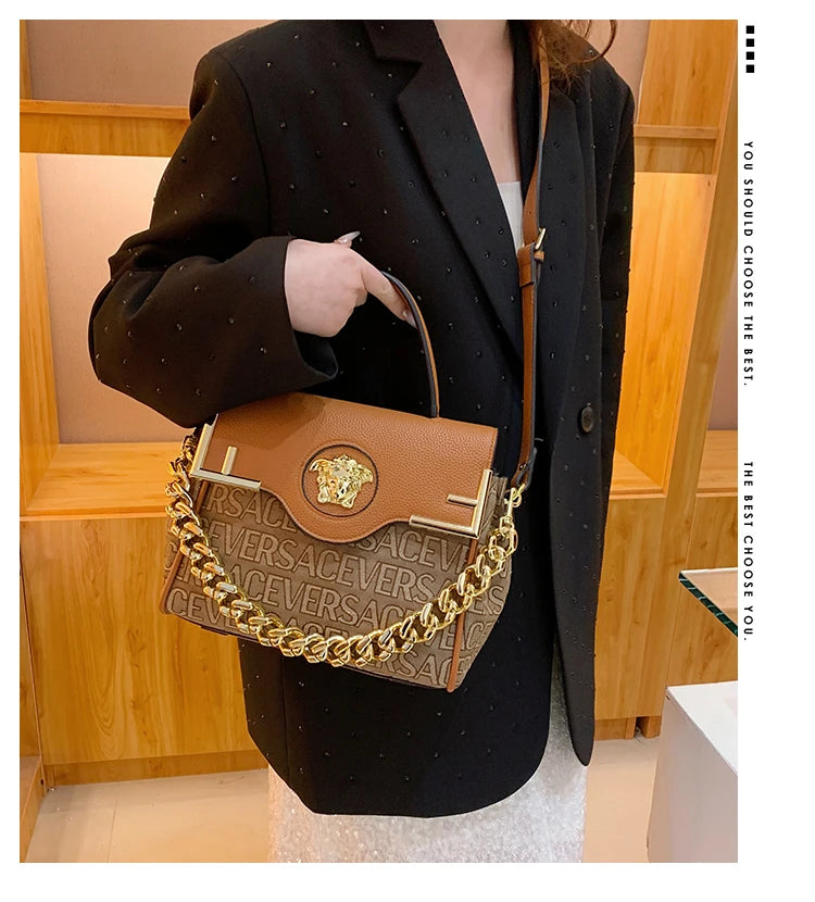 Luxury Brand Famous Designer Women Handbag Leather Shoulder Bag Crossbody Elegant Durable Accessory