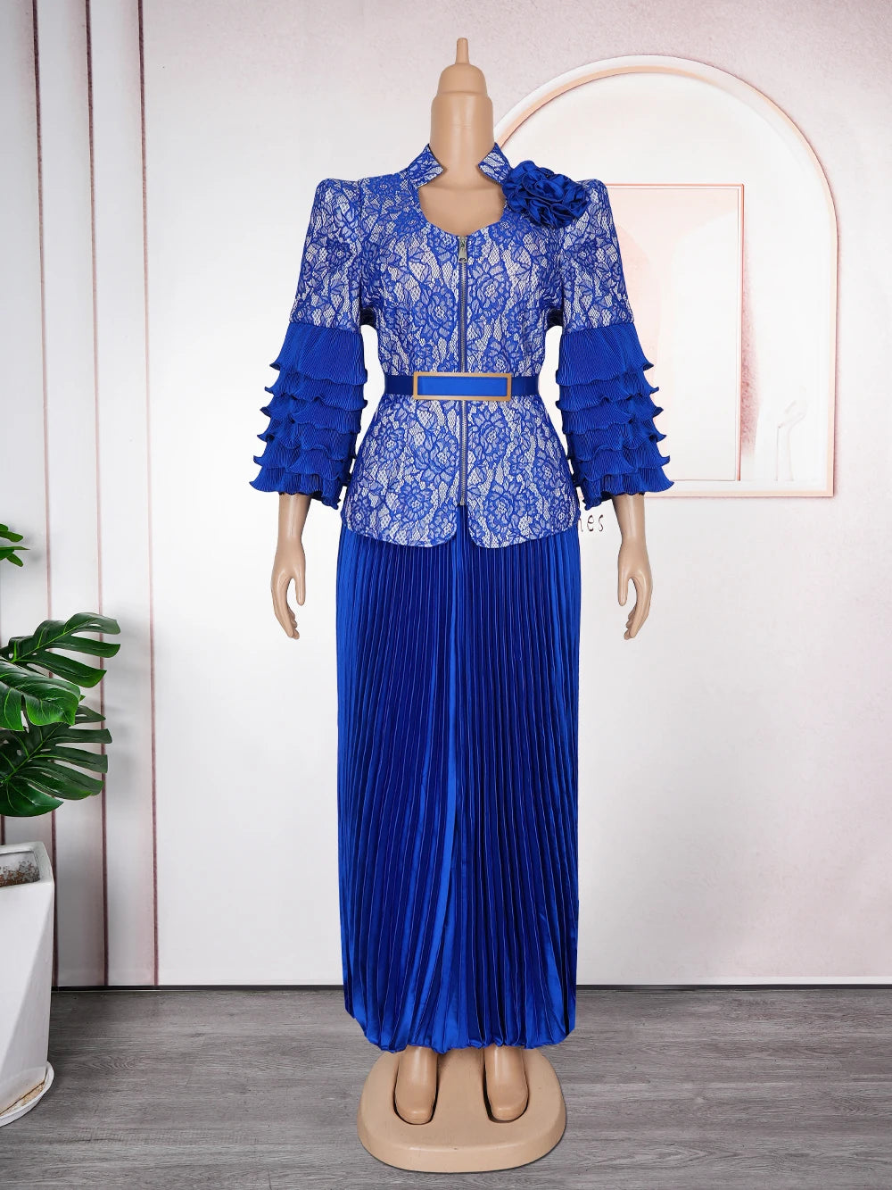 African Clothes for Women 2 PCS Sets Tops And Skirts Suits Dashiki Ankara Turkey Outfits Gown Plus Size Wedding Party Dresses