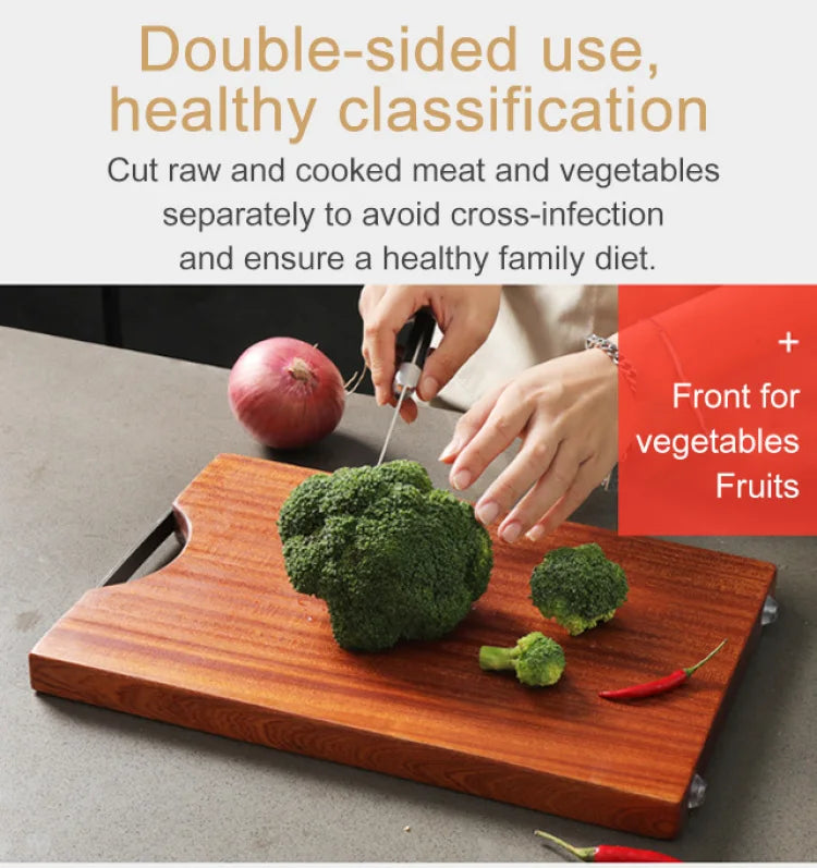 Ebony Household Chopping Board Antibacterial And Mildew-Proof Household Solid Wood Chopping Board Kitchen Special Double-Sided
