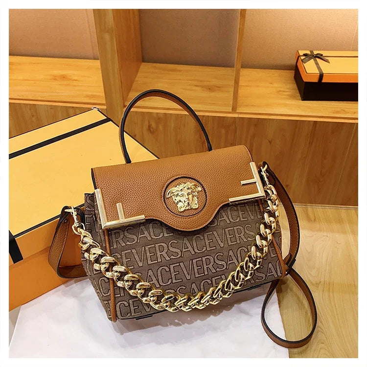 Luxury Brand Famous Designer Women Handbag Leather Shoulder Bag Crossbody Elegant Durable Accessory