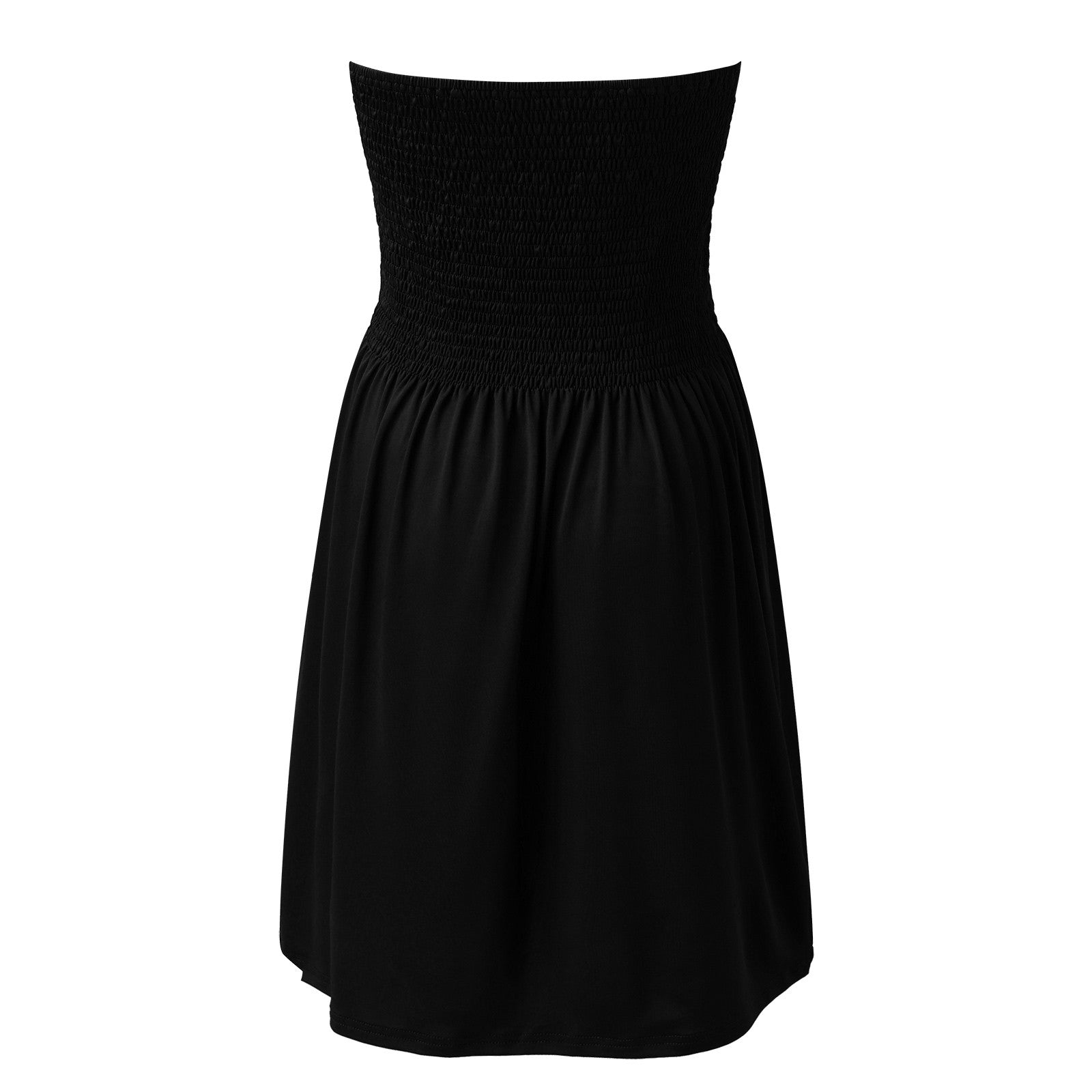 Sexy Off Shoulder Strapless Dress Women Summer Pleated Elastic Waist Party Beach Dresses Ladies Elegant Beach Flowy A Line Dress