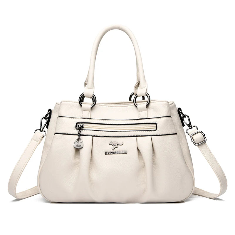 Luxury Women's Brand Designer Shoulder Bags Large Capacity Solid Color Handbags High Quality Leather Crossbody Bag Shopping Bags