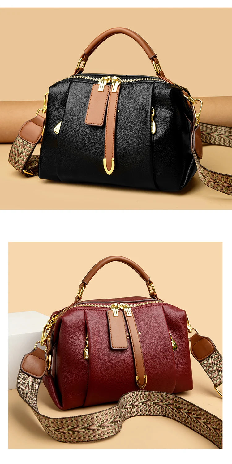 Luxury Designer Leather Shoulder Crossbody Bags for Women 2025 High Quality Ladies Fashion Handbags Female Messenger Sac A Main