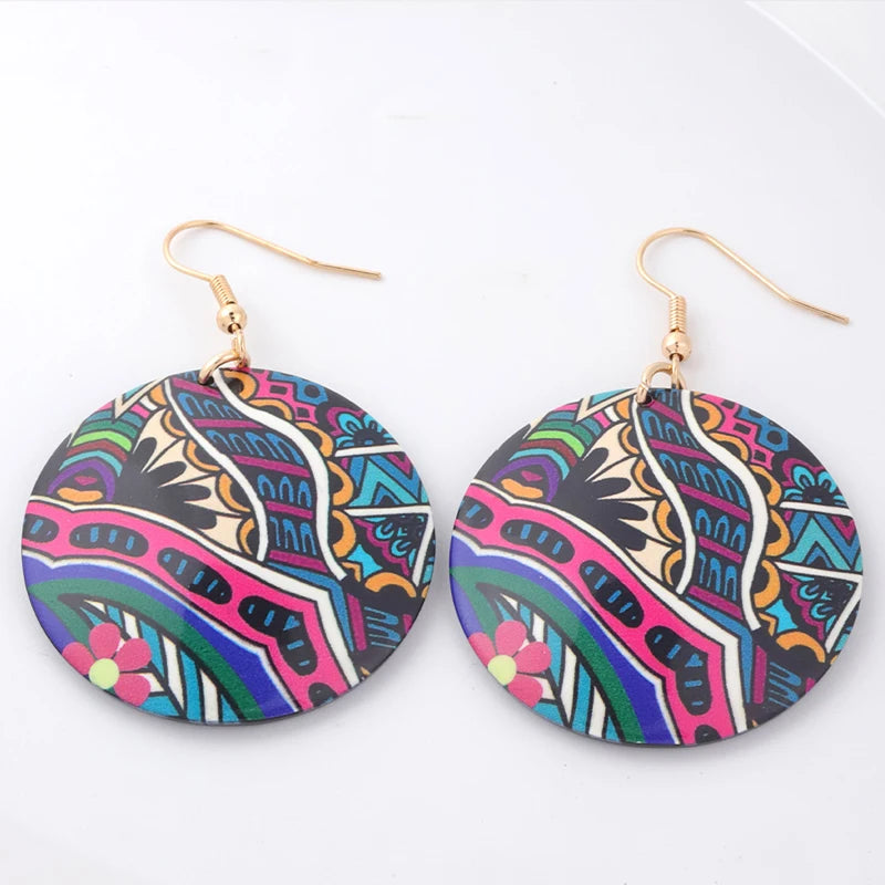 Hawaiian Acrylic Australia Designer Earrings Earring Accessories African Polynesian Jewelry Earring Women's Earrings for Women