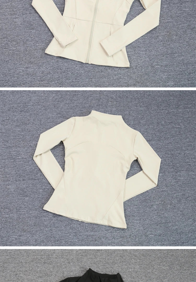 Sports Coat Women's Shirt Yoga Slim Long Sleeve Fast Running Thin Pilates Fitness Suit Top Clothing
