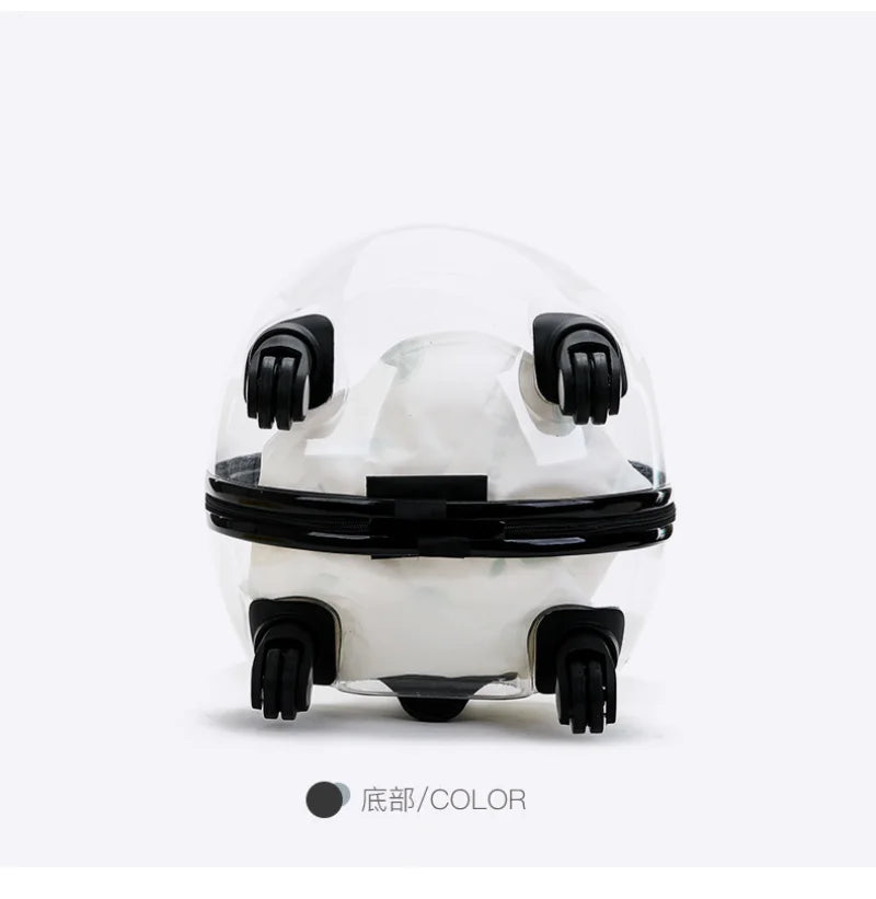 Pet Transparent Trolley Case Cat Dog Travel Convenient Portable Large Capacity Cart Ventilate Pet Carriers Supplies Accessories