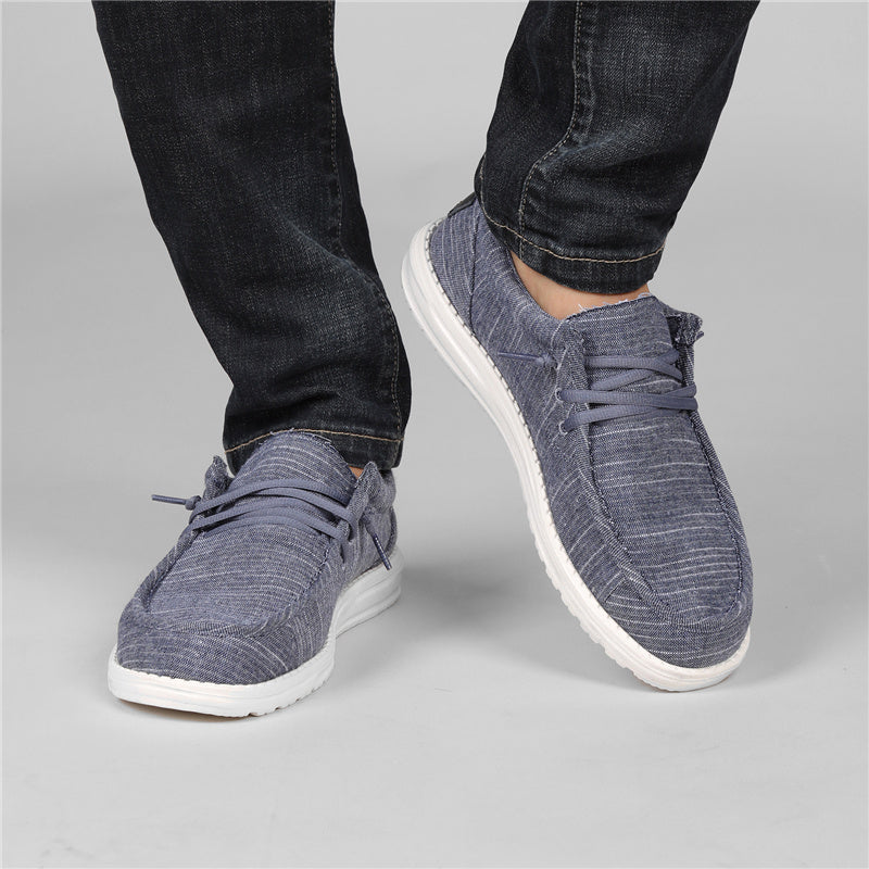 Mens Denim Loafers - Ultra-Breathable, Super Casual Slip-On Shoes for Walking, Comfortable Sneakers for Daily Wear and Outdoor Activities