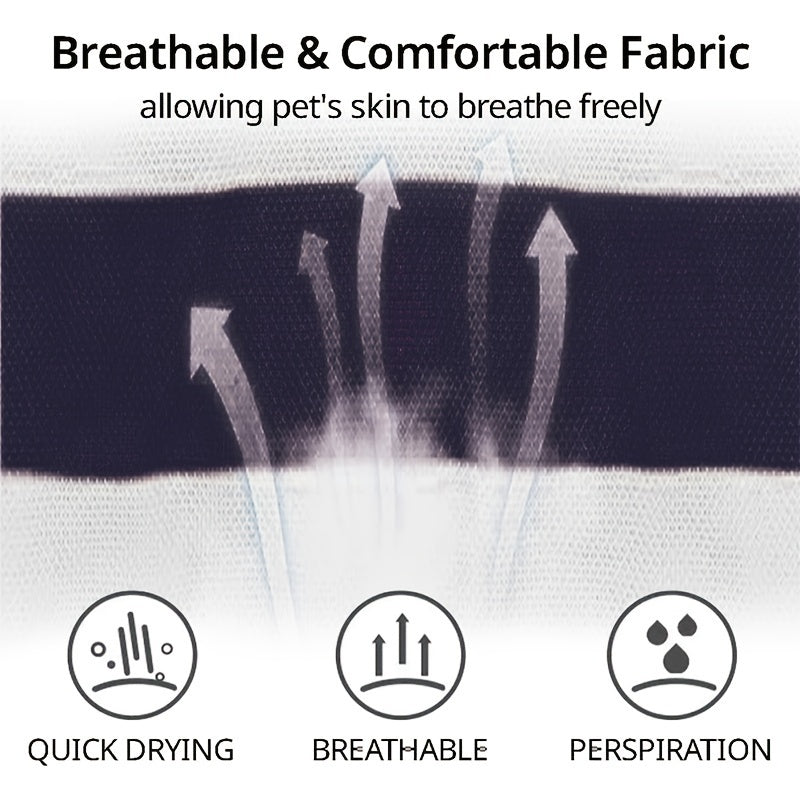 Dog Clothes Cute Shirt - Soft & Breathable Collared T-Shirt Summer Fall Outfits For Small Medium Dogs Cat - Great For Doggy And Kitten, Dog Leash On The Back