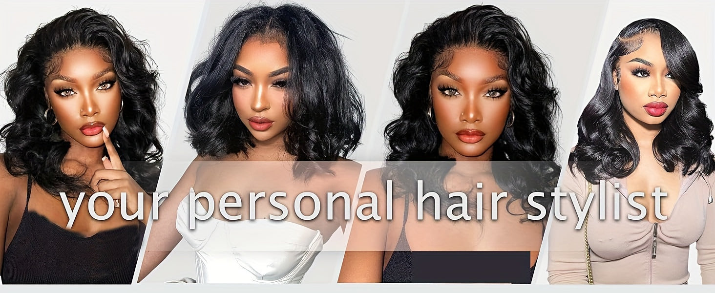 Glueless Wigs Human Hair Body Wave 13x4 Lace Front Wigs No Glue Pre Cut Pre Plucked HD Lace Frontal Wigs For Beginners Brazilian Human Hair Wig Upgrade Glueless Wigs For Women 180% Density