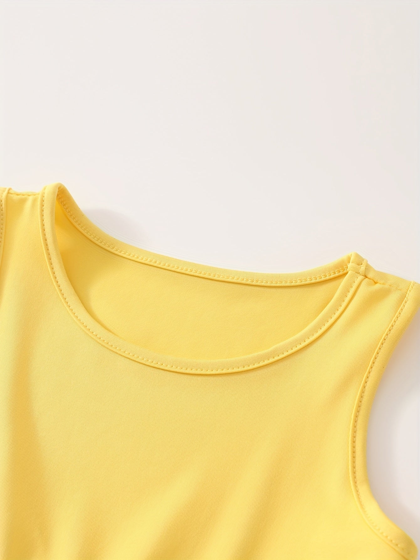 [Girls Sleeveless Dresses] 3pcs Girls' Sleeveless Dresses - Vibrant Rainbow & Candy Pattern, Yellow Tiered Ruffle Dress, Purple Polka Dot with Rainbow & Clouds Design - Perfect for Summer, Parties, and Casual Outings, Party D