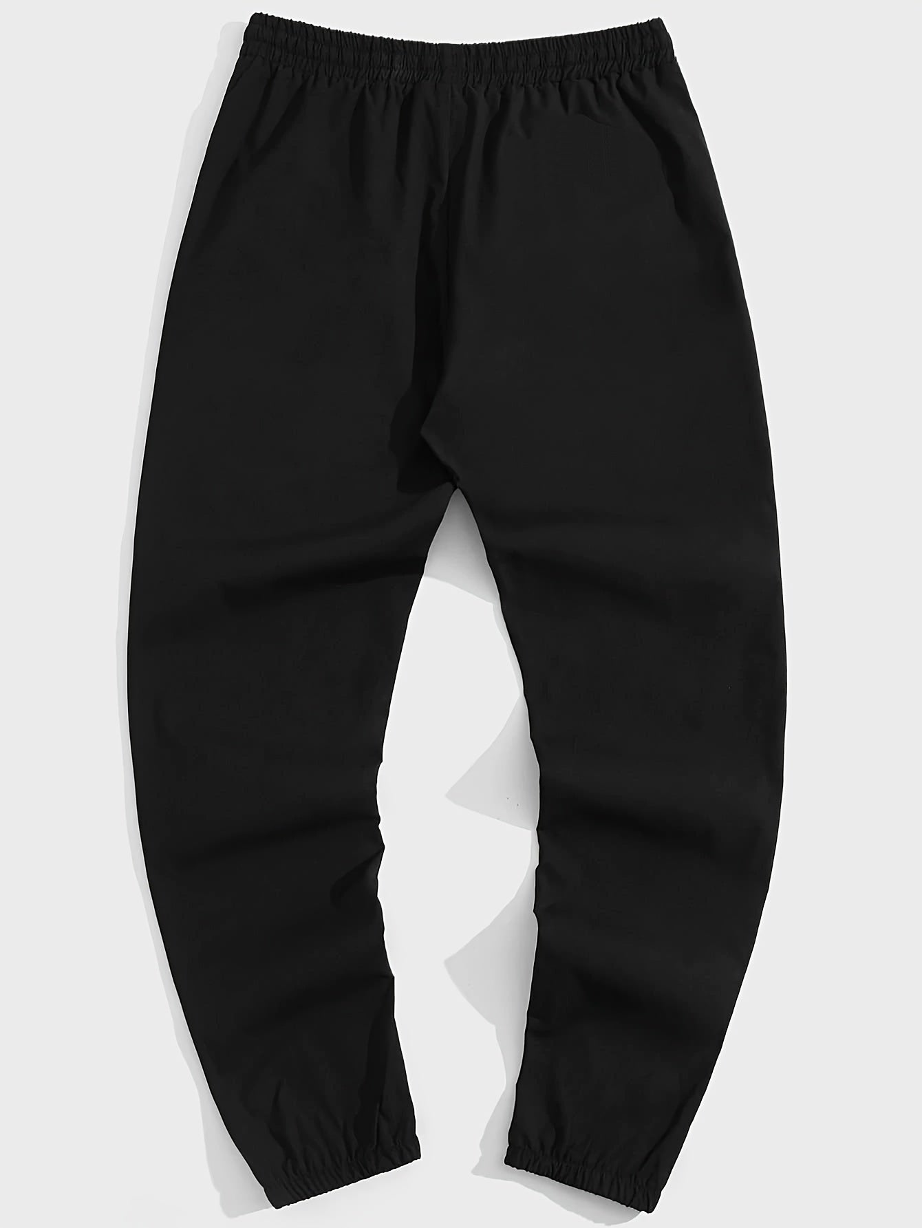 Mens 2 Piece Fashion Outfit Set - Bold Line Pattern Tee & Drawstring Sweatpants - Casual, Comfortable, and Stylish