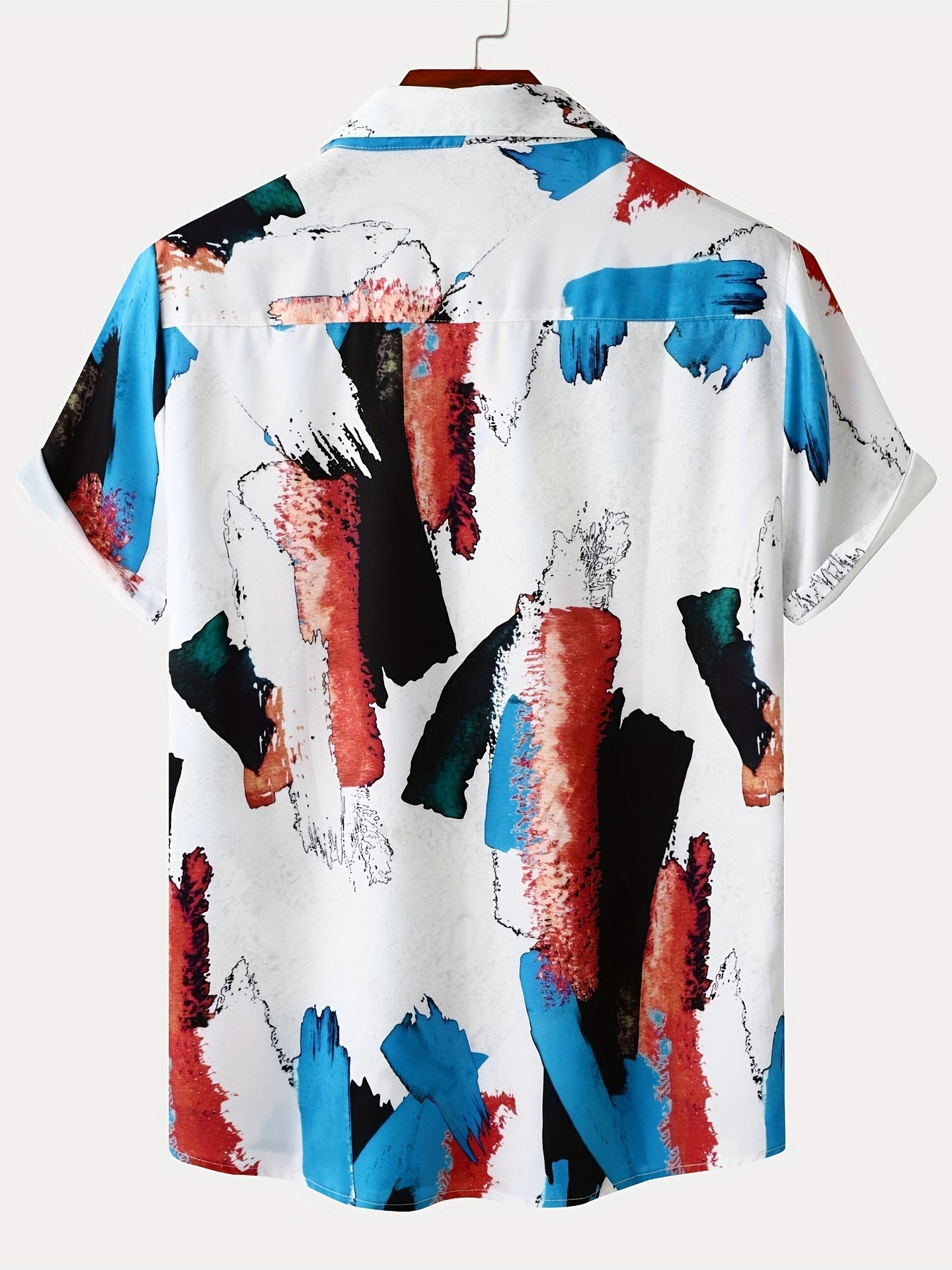 Mens Palm Tree & Lobster Paradise Short Sleeve Hawaiian Shirt - Lightweight, Comfortable, Perfect for Summer Beach Vacations