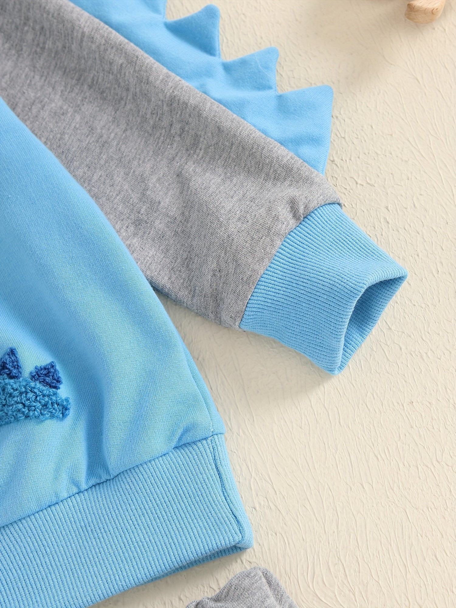 Toddler Boys Fall Outfits Dinosaur Letter Embroidery Long Sleeve Sweatshirts and Long Pants 2Pcs Clothes Set