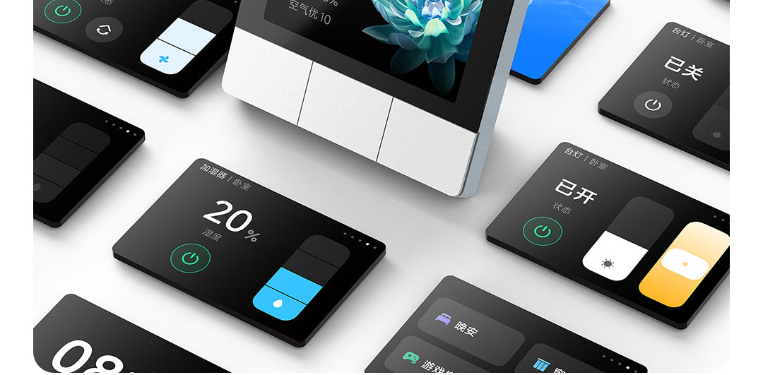 Xiaomi Smart Home Panel 3.32 inch Touch Screen Bluetooth Mesh Gateway Traditional 86 spec UI Custom Interaction Work with mihome