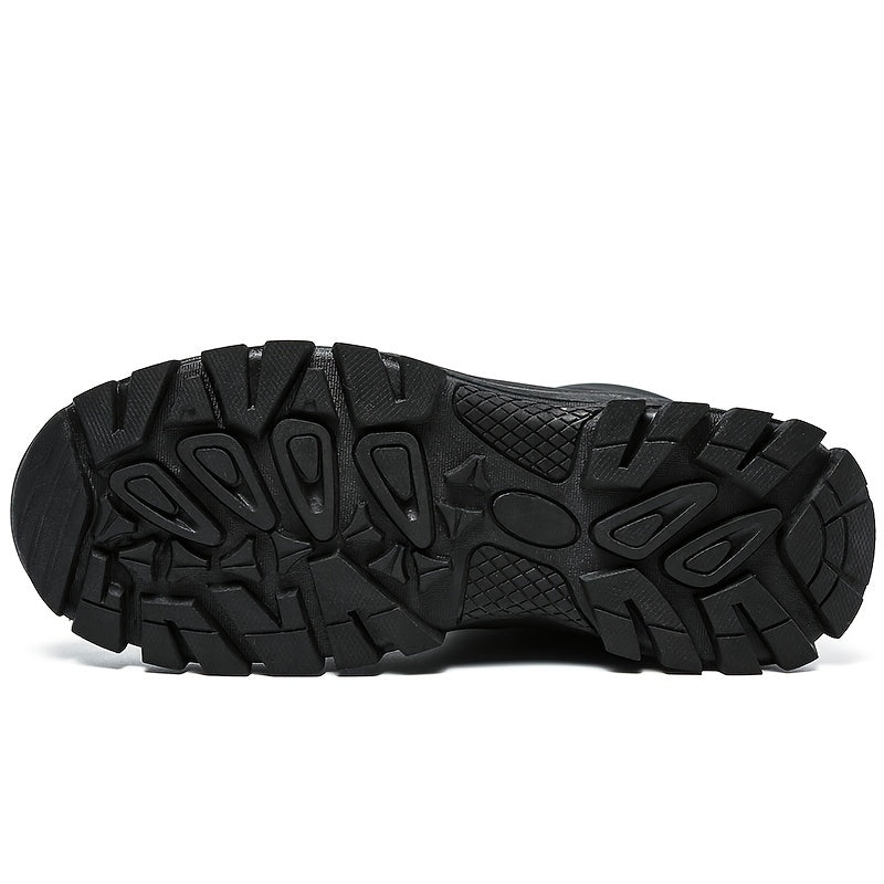 Mens Heavy-Duty Work Boots - Durable & Slip-resistant - Perfect for Outdoor Adventures and Job Sites