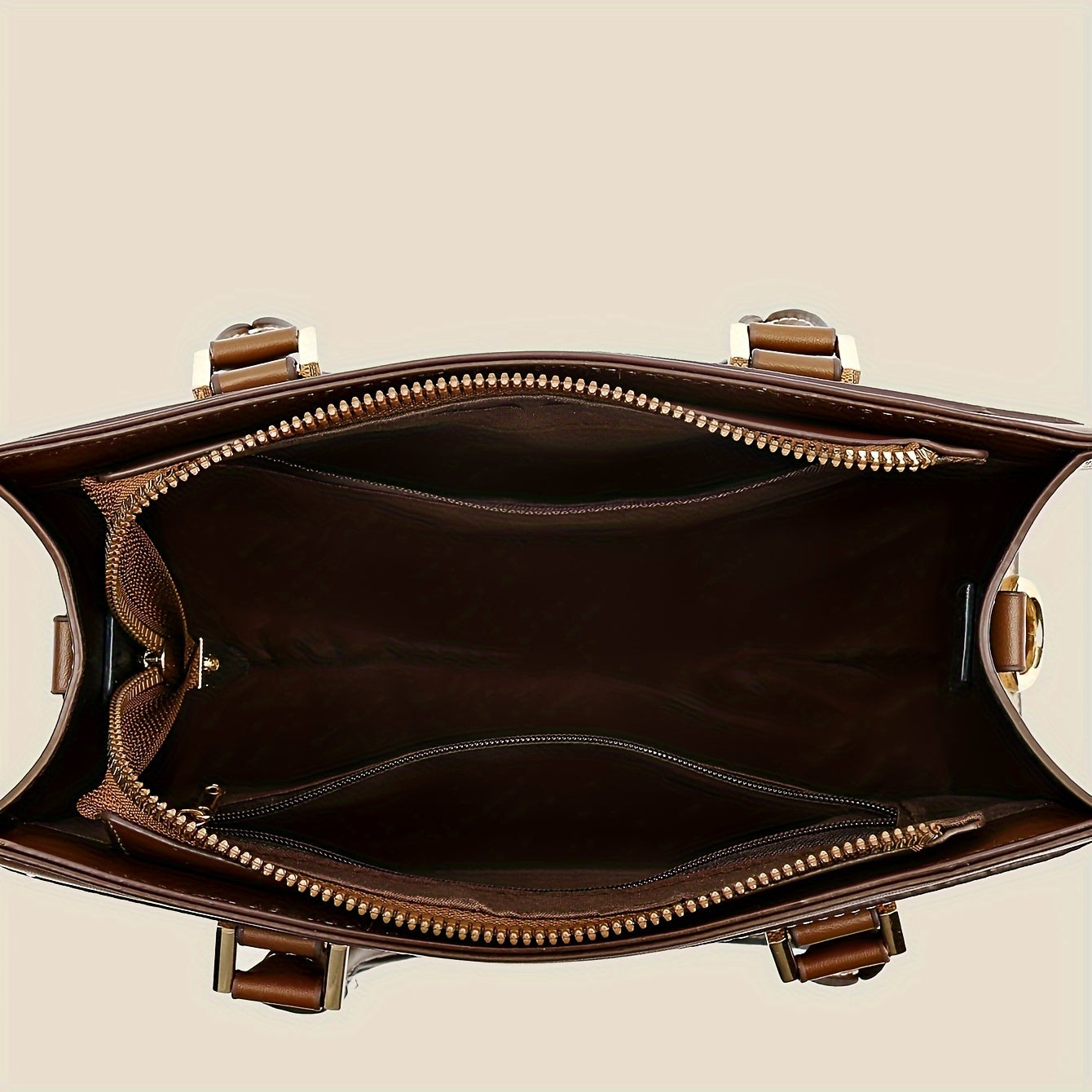 Three-piece Set of Fashionable Large Tote Bags for Women, Suitcase, Card Bag, Handbag, and Handbag