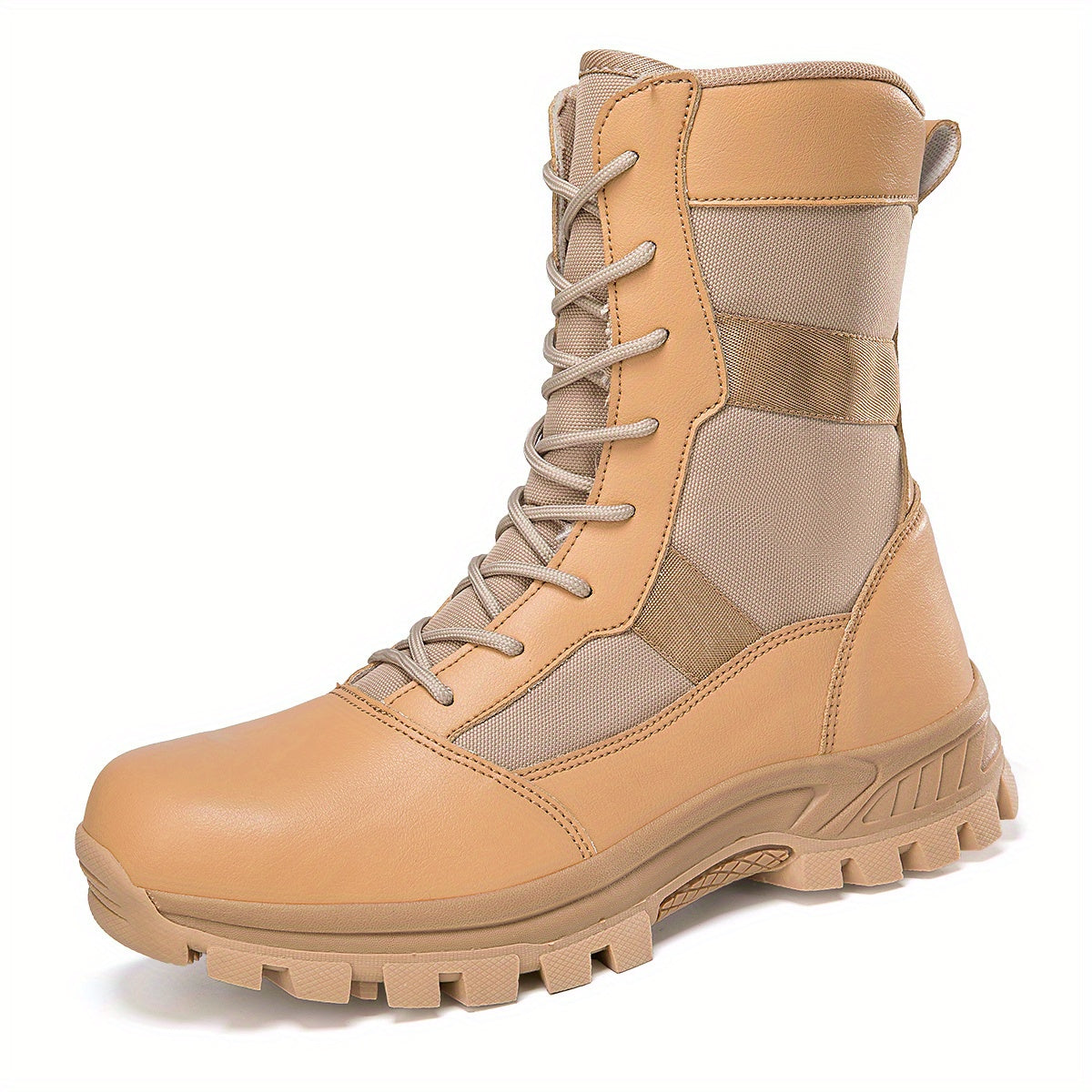 Mens Heavy-Duty Work Boots - Durable & Slip-resistant - Perfect for Outdoor Adventures and Job Sites