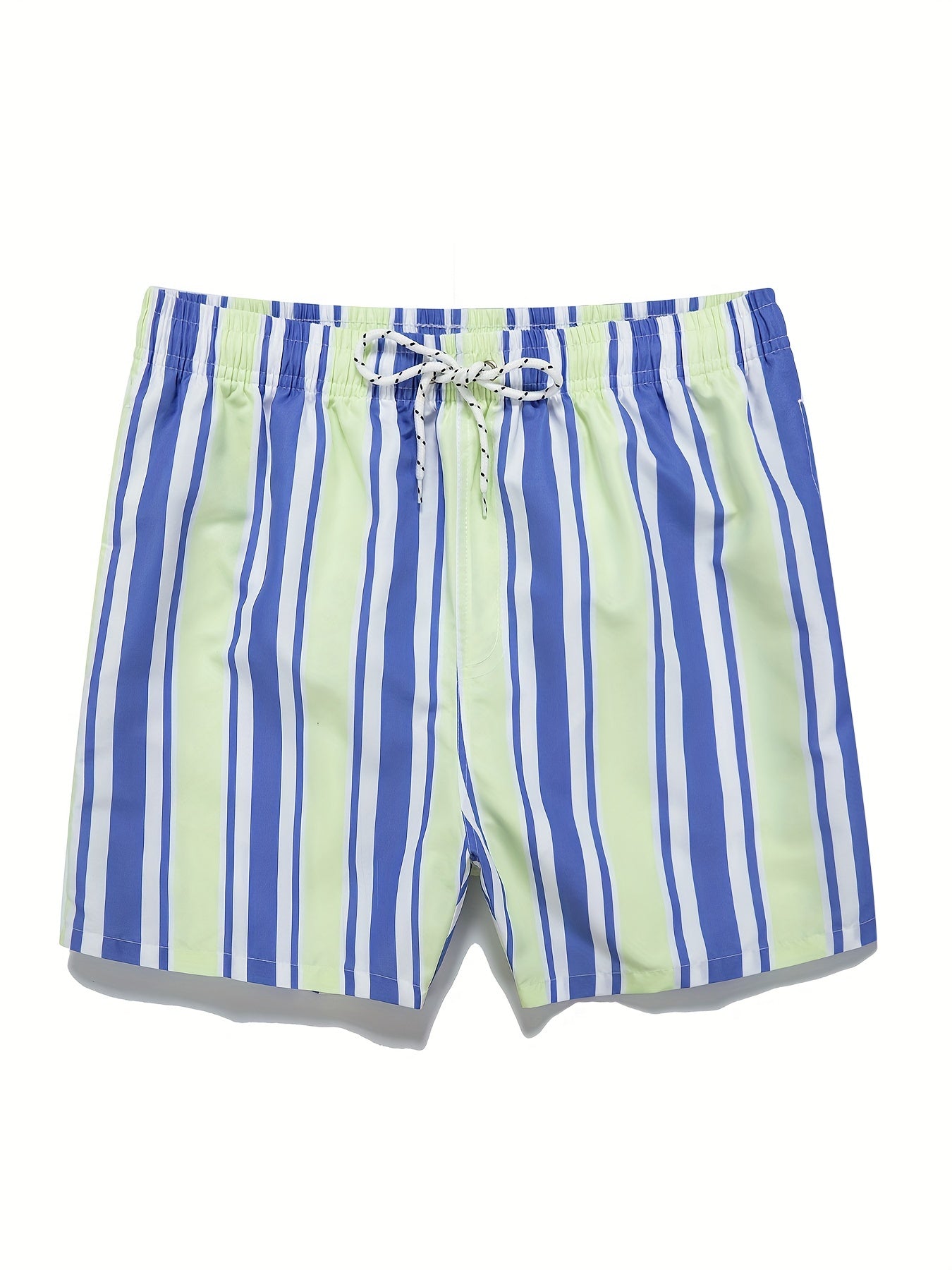 Mens Watermelon Print Hawaiian Shorts - Ultra-Comfortable Quick Dry Swim Trunks with Pockets & Drawstring Waistband - Durable Cartoon Pattern for Fun Summer Vacation, Beach & Pool Outings