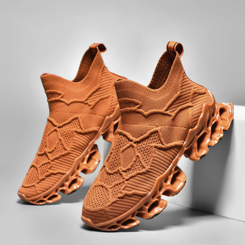 Mens Lightweight Racing Blade Running Shoes - Breathable, Shock-Absorbing Comfort with Assorted Colors for Speed and Style