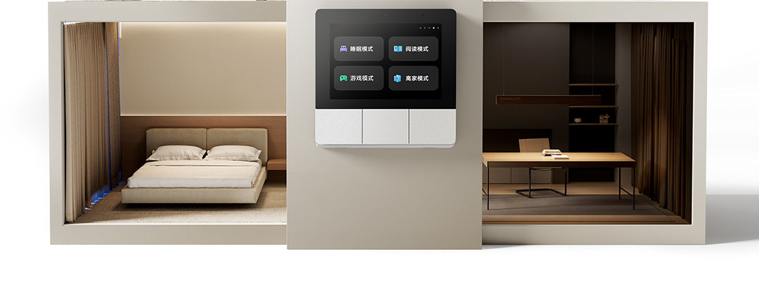 Xiaomi Smart Home Panel 3.32 inch Touch Screen Bluetooth Mesh Gateway Traditional 86 spec UI Custom Interaction Work with mihome