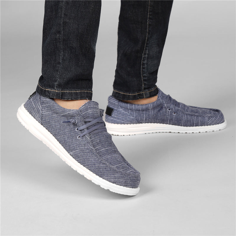 Mens Denim Loafers - Ultra-Breathable, Super Casual Slip-On Shoes for Walking, Comfortable Sneakers for Daily Wear and Outdoor Activities