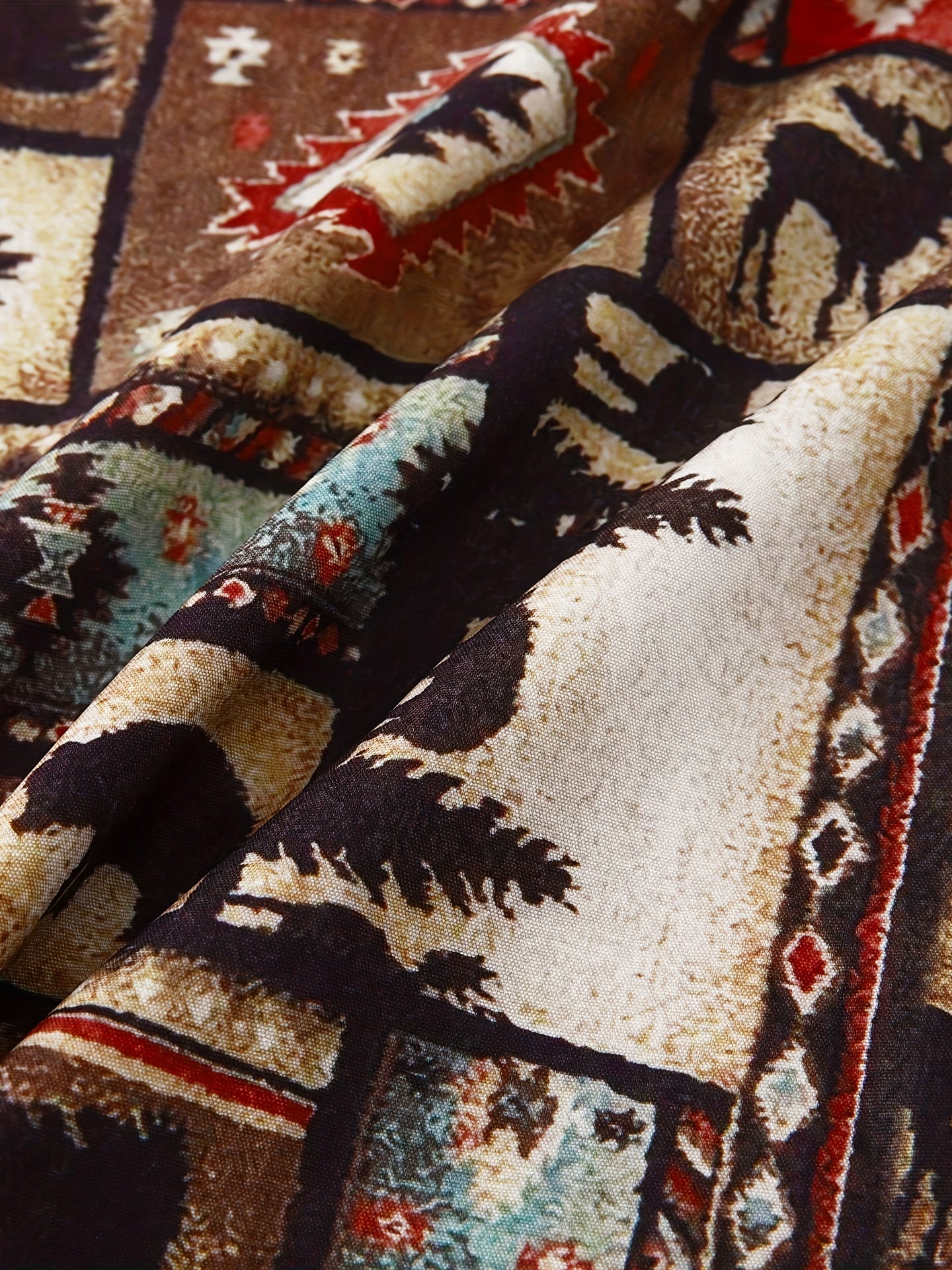 Mens Palm Tree & Lobster Paradise Short Sleeve Hawaiian Shirt - Lightweight, Comfortable, Perfect for Summer Beach Vacations