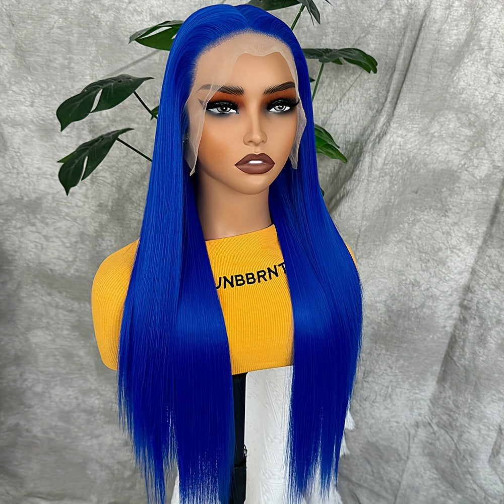 Synthetic 13x6 Lace Front Wigs 180 Density HD Lace Frontal Wigs For Women Long Straight Wigs Straight Hair Heat Resistant Fiber Hair Synthetic Lace Front Wigs 28inch