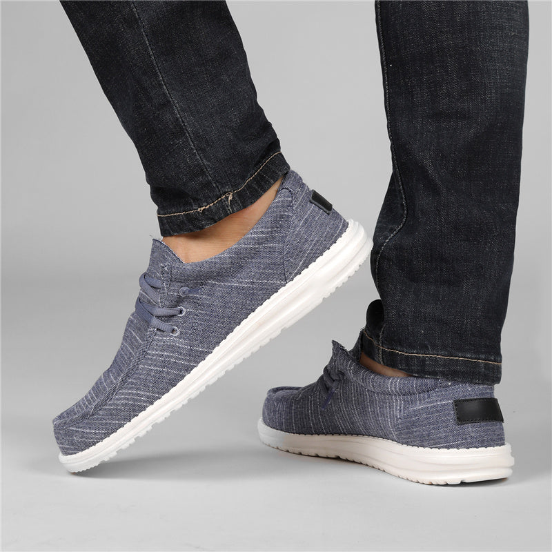Mens Denim Loafers - Ultra-Breathable, Super Casual Slip-On Shoes for Walking, Comfortable Sneakers for Daily Wear and Outdoor Activities