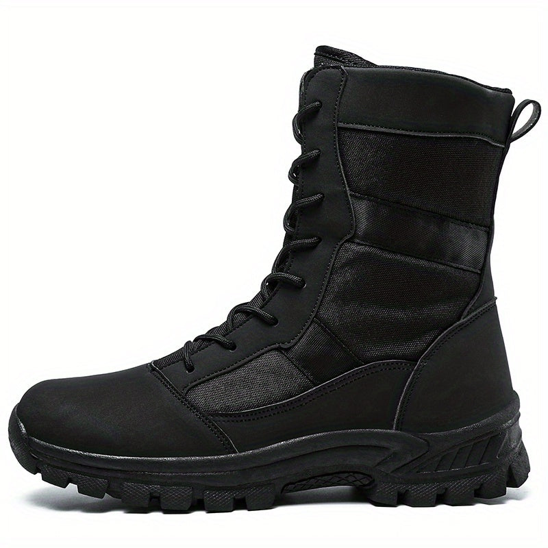 Mens Heavy-Duty Work Boots - Durable & Slip-resistant - Perfect for Outdoor Adventures and Job Sites