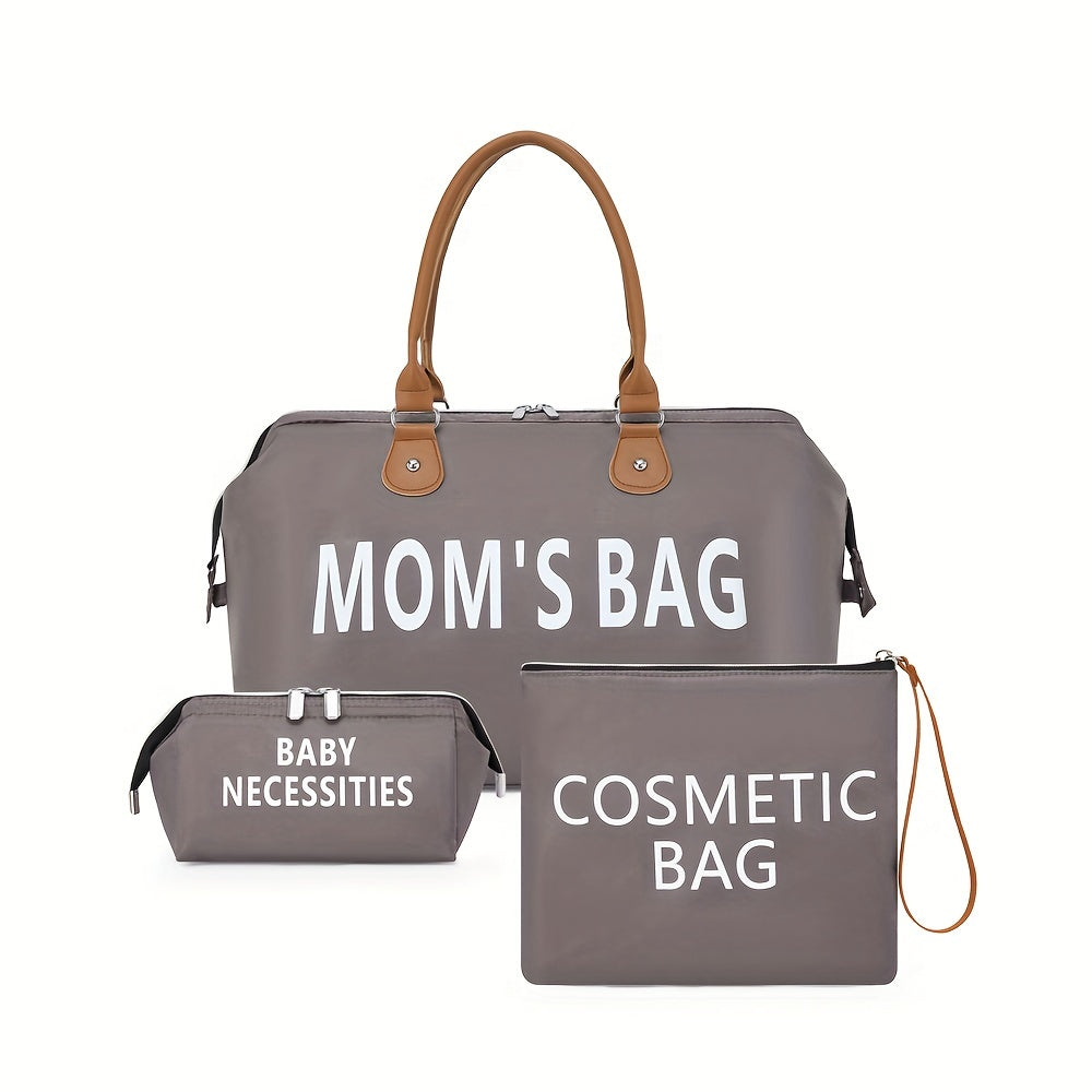 3pcs/set Large Capacity Multifunctional Travel Bags, Waterproof Diaper Bag, Portable Mother Bag